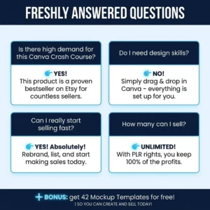 Canva Masterclass with PLR Resell Rights — Editable Video Course and eBook for Beginners, Resellers, and Etsy Sellers