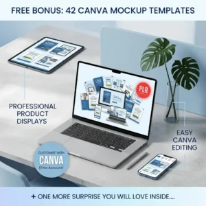 Canva Masterclass with PLR Resell Rights — Editable Video Course and eBook for Beginners, Resellers, and Etsy Sellers