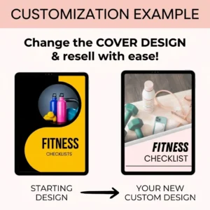 Fitness Checklist Printable with PLR Resell Rights.