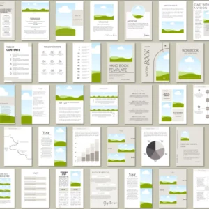 Canva eBook Templates, Course Workbook Template, Guide to Creating eBooks, 150 Editable Canva eBook Templates
