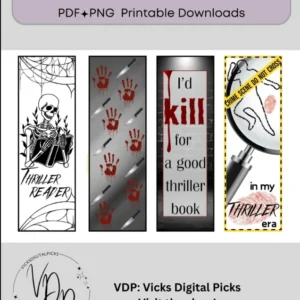 Thriller, Psychological Thriller Bookmark