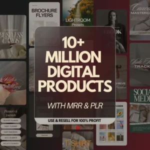 10M+ Digital Products Bundle | Complete PLR & MRR Pack for Passive Income, Fully Done-For-You