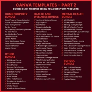 7,500+ Canva Planner Templates for 2026 — Editable Planners, Journals & Trackers Bundle with PLR & MRR Rights | Ready-to-Sell Digital Products