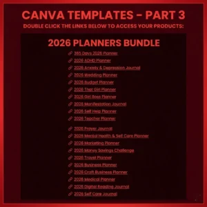 7,500+ Canva Planner Templates for 2026 — Editable Planners, Journals & Trackers Bundle with PLR & MRR Rights | Ready-to-Sell Digital Products