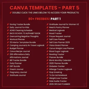 7,500+ Canva Planner Templates for 2026 — Editable Planners, Journals & Trackers Bundle with PLR & MRR Rights | Ready-to-Sell Digital Products