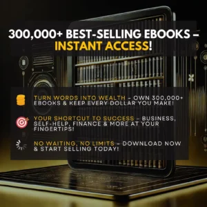 300,000+ eBooks Mega Bundle with PLR & MRR Rights | Resellable Digital Library for Passive Income, Finance, Self Growth & Best-Selling Titles