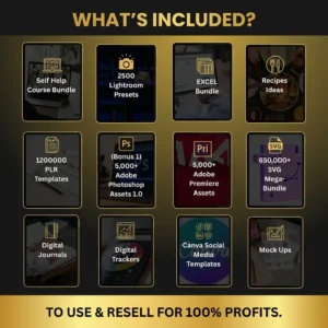 100 Million+ Ultimate PLR MRR Bundle Ideal for Passive Income | Plr Mrr Digital Products| Master Resell Rights| All our PLR Digital Products