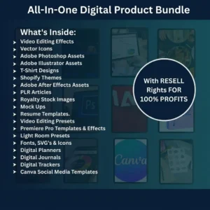 55M+ PLR & MRR Digital Products Bundle | Resell eBooks, Courses, Templates & More | Instant Download